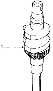 Crankshaft Diagram and Parts List for 1320 147008-207400-130232100-131232F100-139232100 Cub Cadet Lawn Tractor